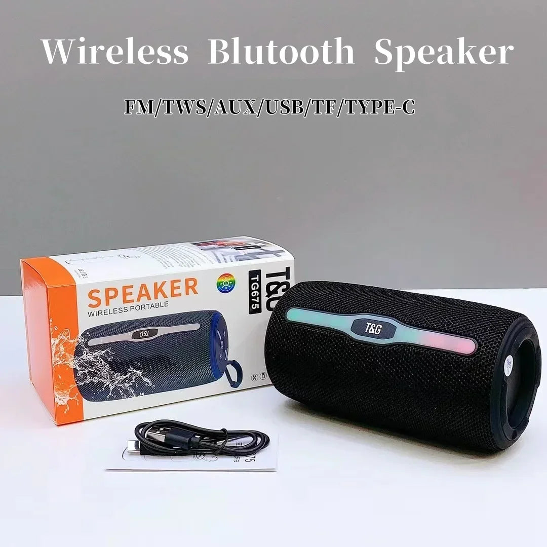 Portable Waterproof IPX6 Home Theater Bluetooth Speaker Subwoofer Outdoor Wireless Small Audio System TWS Caixa De Som Audience