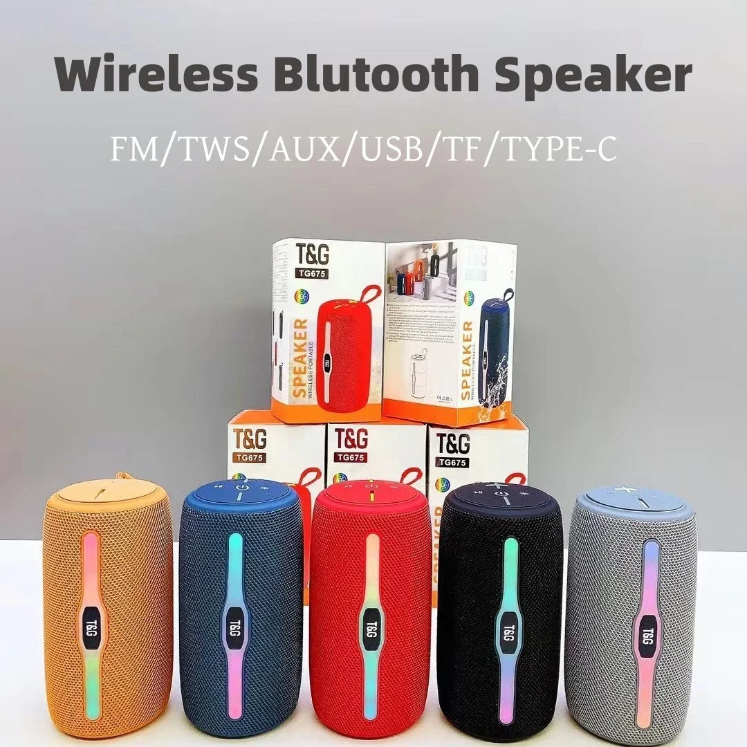 Portable Waterproof IPX6 Home Theater Bluetooth Speaker Subwoofer Outdoor Wireless Small Audio System TWS Caixa De Som Audience