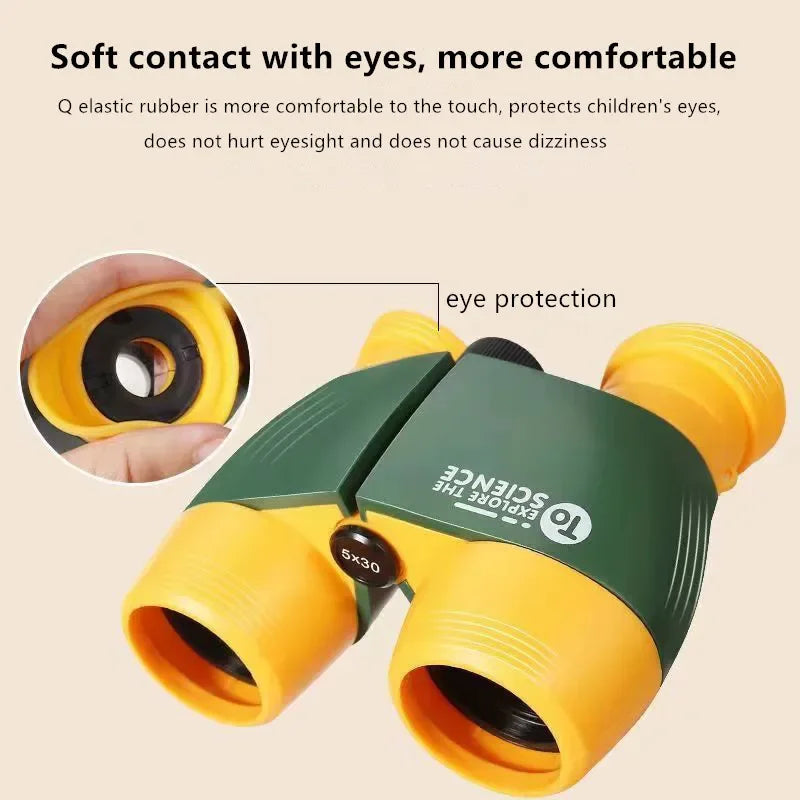 Telescope Portable Kid Foldable Outdoor Observing Binocular Educational Learning Telescope Bird Watching Folding Optics Tools
