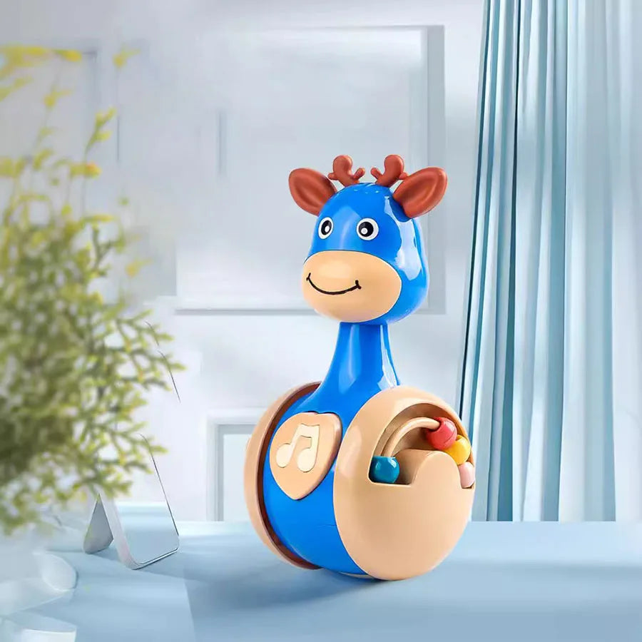 Sliding deer tumbler baby sooth puzzle early education 0-3 years old infants learn crawling children toys wholesale